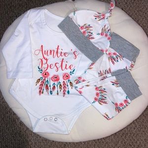 “Auntie’s Bestie” Long sleeve matching set